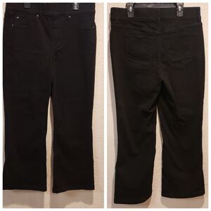 Spanx Size L Ankle Casual Leggings Minimalist Pants Black Pull On Stretch